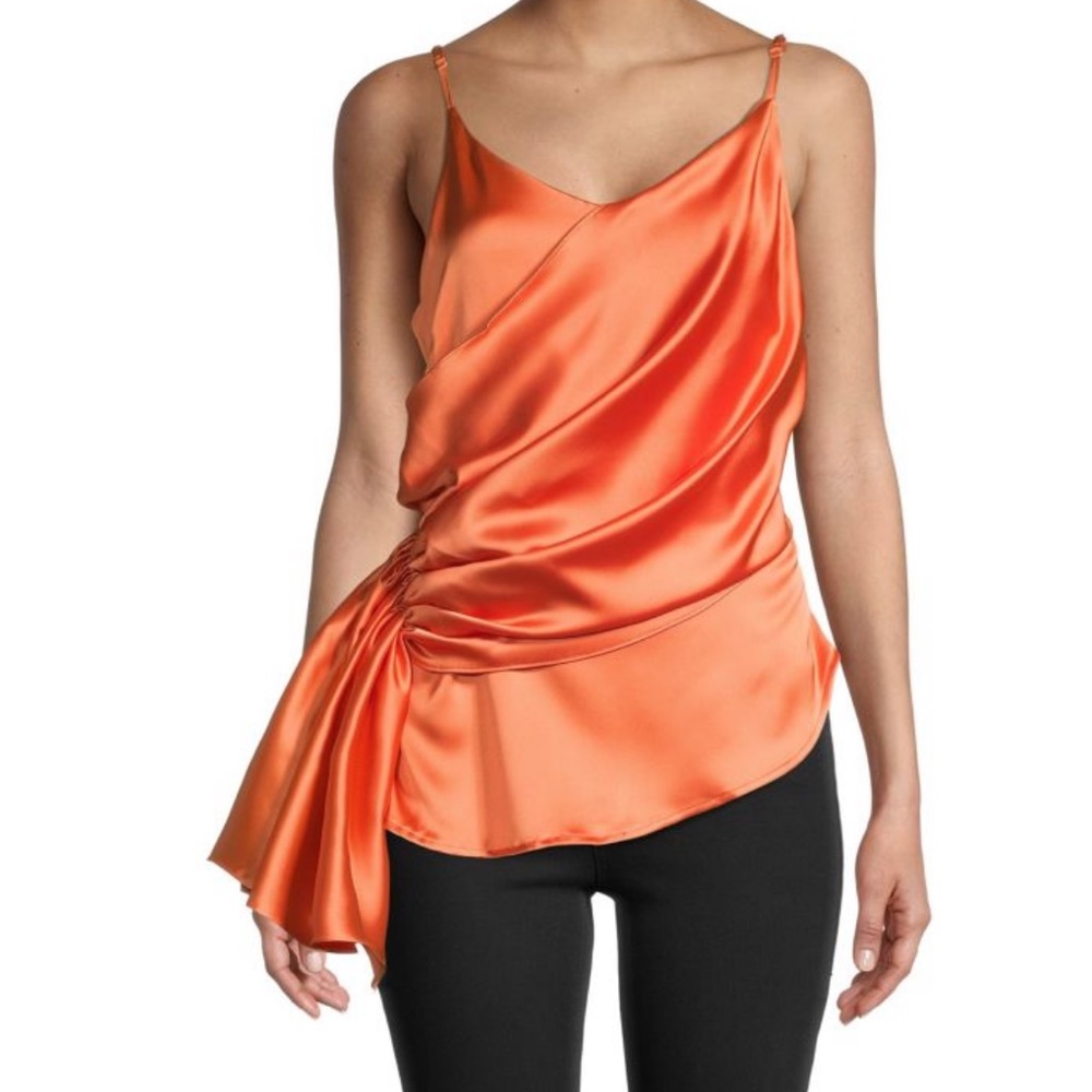 Cliché draped satin slip top